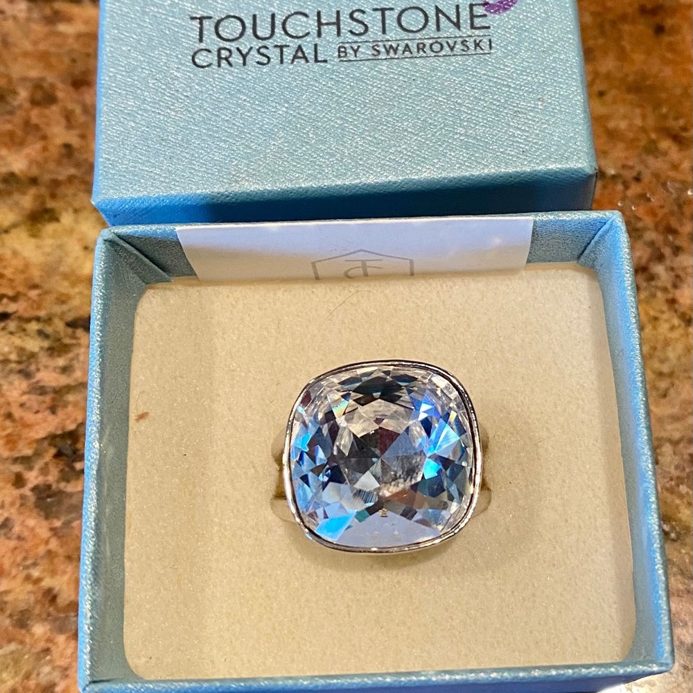 Touchstone Crystal Large Cocktail Ring